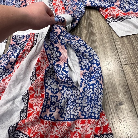 BCBG Maxazria Jenissa Blossom Kimono Sleeve Wrap Dress - Picture 10 of 11